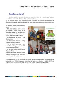 thumbnail of rapport d’activités 2018-2019